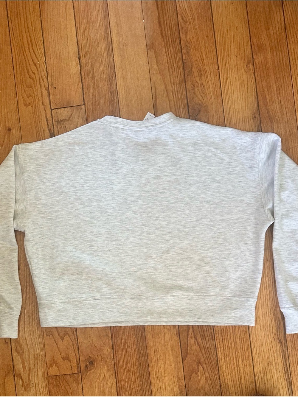 Yogalicious Super Soft Oversized Light Gray Sweatshirt -M - Picture 7 of 7